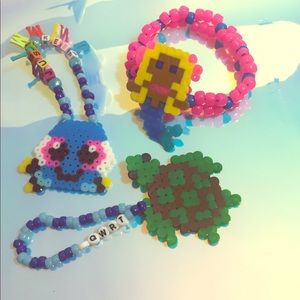 3-Piece Rave Kandi Bracelets - Med IN THE SEA set